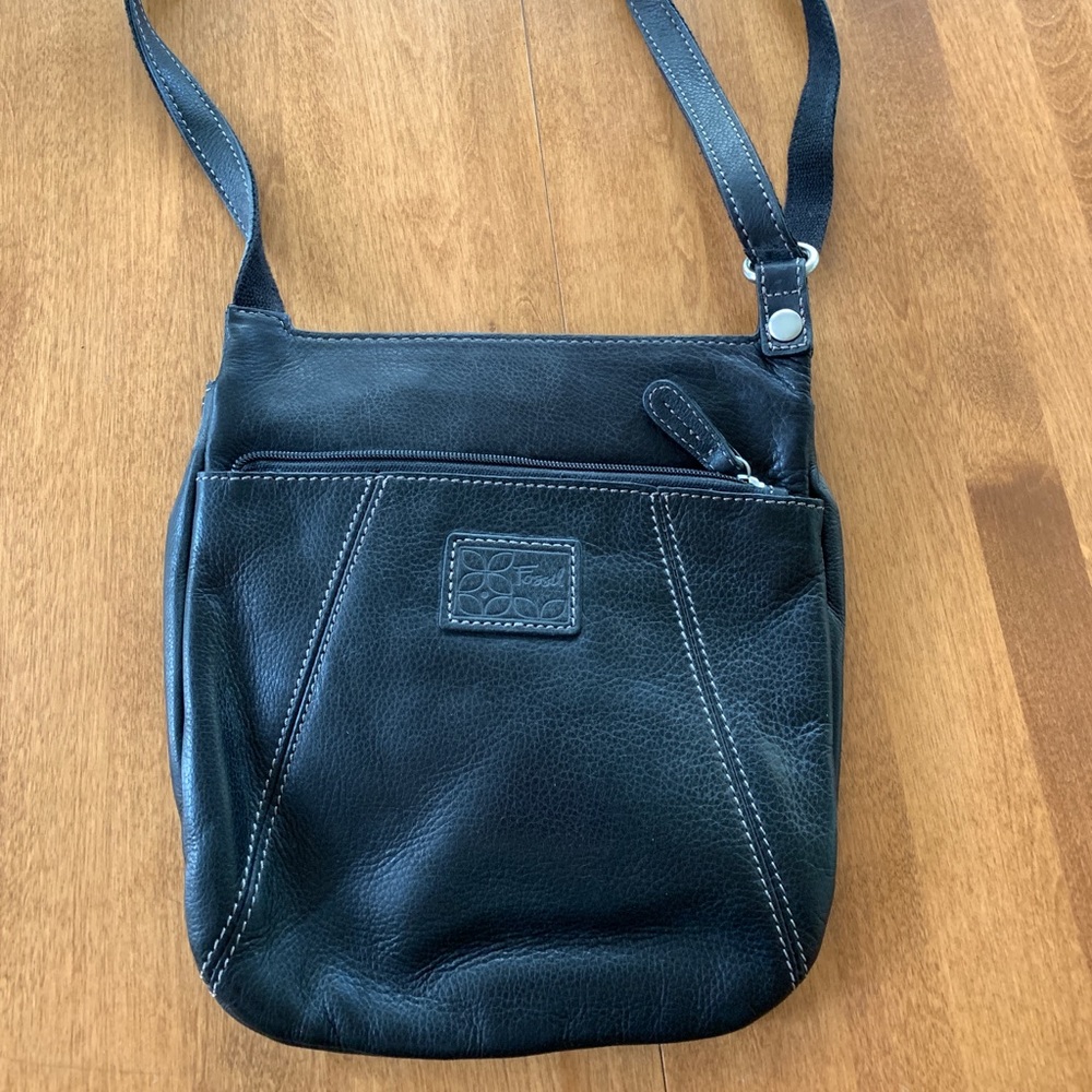Fossil leather crossbody bag